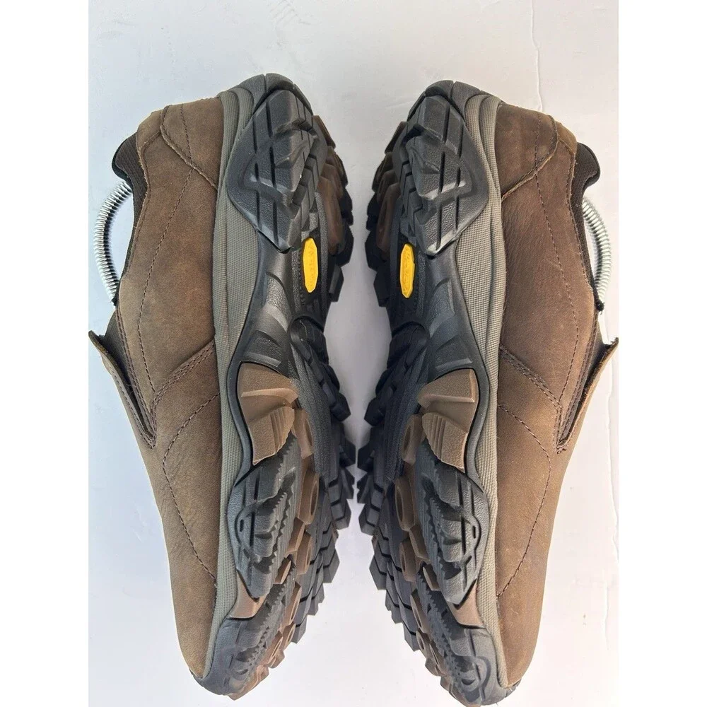 Men's Merrell Moab Adventure Moc Slip-On Hiking Shoe Brown Leather * J91837 8